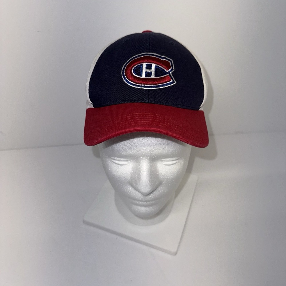 Montreal Canadiens Reebok Adjustable Hat Cap Red White Blue Embroidered NHL